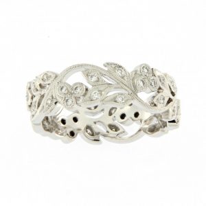 Bague Alliance Dalianée - Diamants et or