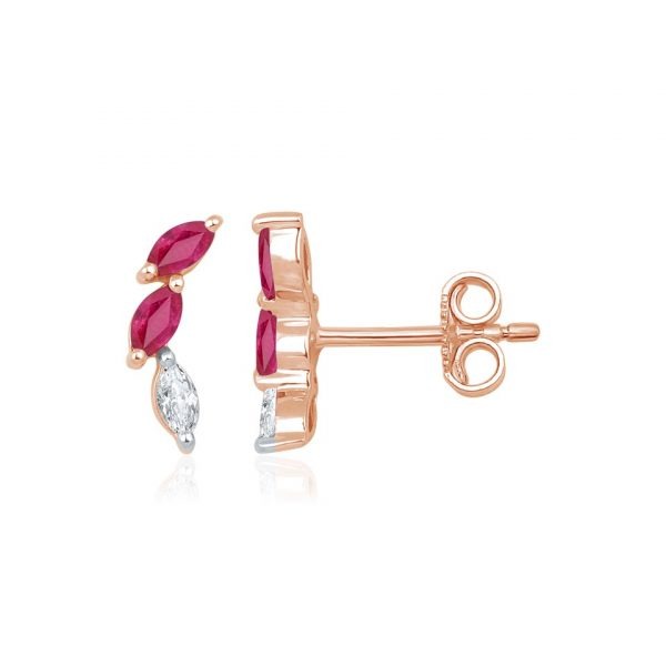 Boucle d'oreille Irène - Or, Pierres précieuses & Diamants