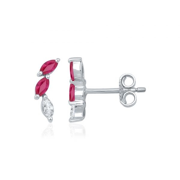 Boucle d'oreille Irène - Or, Pierres précieuses & Diamants