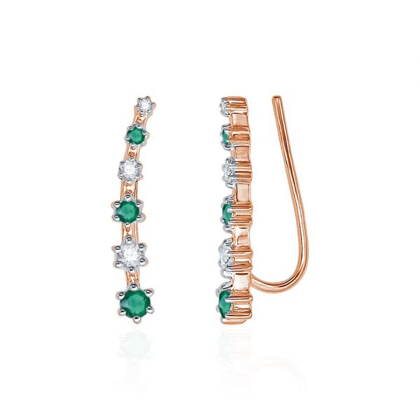 Boucle d’oreille Iris – Or, Pierres précieuses & Diamants