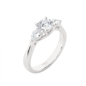 Bague Solitaire Ina - Or, Platine & Diamants