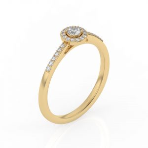 Bague Solitaire Ilda - Or, Platine & Diamants