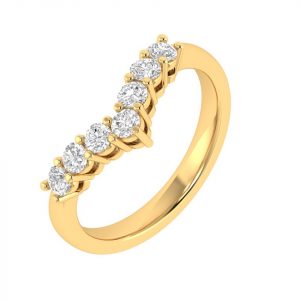 Bague Alliance Indiana - Or, Platine & Diamants