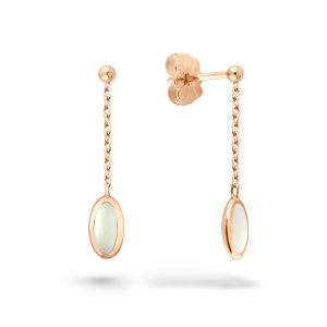 Boucles d'oreille pendantes Julie - Or & Résine