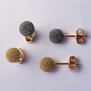 Boucles d'oreilles - Dhoha Or pailleté
