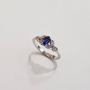 Bague Gareth - Tanzanite et Diamants