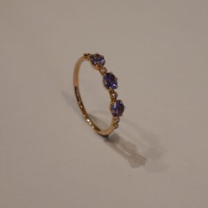 Bague Or rose Tanzanite
