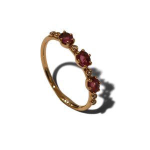 Bague Or jaune Rubellite