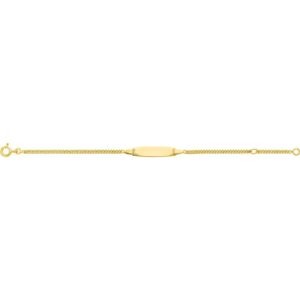 Gourmette bébé Jade Marine plaque rectangle