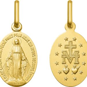 Médaille Vierge Miraculeuse Augustin en Or Jaune 750/000